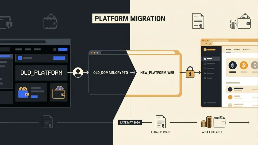 Editorial timeline showing the transition from Jackbit to Jack.com in May 2026